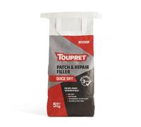 Toupret Patch & Repair Filler Quick Dry - Fast Drying Interior Wall & Ceiling Filler for Cracks, Holes & Damage - Easy Sand, Crack Resistant, Paintable - 5kg