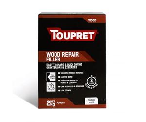 Toupret - Quick Drying White Wood Repair Filler - 2Kg