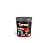 Toupret Quick Fill - Fast-Drying Ready Mixed Interior Filler for Walls & Ceilings - One Coat, No Shrink, No Crack - Quick Wall Repairs, Paint in 30 Minutes - Smooth White Finish - Easily Applied - 1L