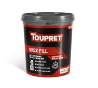 Toupret Quick Fill - Fast-Drying Ready Mixed Interior Filler for Walls & Ceilings - One Coat, No Shrink, No Crack - Quick Wall Repairs, Paint in 30 Minutes - Smooth White Finish - Easily Applied - 1L