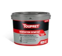 Toupret Renovation Skimcoat Filler - Interior Wall & Ceiling Smoothing Compound - Ultra-Fine Skim for Renovation & Repair - Ready Mixed, High Coverage, Easy Sand, No Shrink - Paint Ready - 10kg