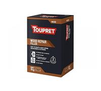 Toupret Wood Repair Filler - Quick Dry High-Strength Wood Powder Filler - Fills Deep Holes & Gouges, Sandable, Paintable, Interior/Exterior - Natural Wood - 1kg
