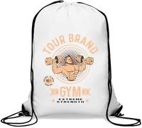 Tour Band Gym Extreme Strength Gym Sack Casual Drawstring Bag White