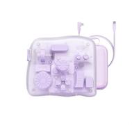TOUR BOX Elite Plus All-in-Creative Controller, Bluetooth Keyboard for Photo & Video Editing, Color Grading, Illustration, Works with Procreate, Adobe & Davinci, Cable Bag Included (Aurora Violet)