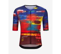 Tour de France 2025 Arrivée Dash Jersey short sleeve red multicolour - Slim Fit - 3XL