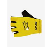 Santini Tour De France Official Overall Leader Short Gloves Yellow XL
