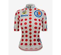 Tour de France Femmes avec Zwift 2026 Polka Dot Jersey - Mountain Classification Leader Fan Line Short Sleeve Women - Classic Fit - XS