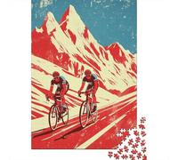 Tour De France Wooden Jigsaw Puzzle 1000 Pieces Adults Fun Toy Intellectual Game Decoration Stress Relief Education Game Relaxation And Intelligence 1000pcs (75x50cm)