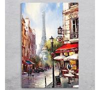 Tour D'eiffel Ceramic Tile Picture Plaque Sign Wall Art By Brent Heighton Paris Eiffel Tower Scene 30x20cm