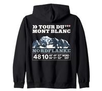 Tour Du Mont Blanc Montblanc Mountain Hiking TMB Finisher Zip Hoodie