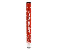 Tour Fit S.D.D Golf Putter Grip 1.25 Pistol & 1.52 Midsize - Super Tacky Soft Feel, Micro Dot Texture - Includes Premium Golf Tape - Black Red Blue (Red, Tour 1.52 (Midsize))