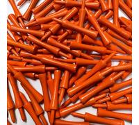 Tour Fit Wooden Golf Tees 70 mm Orange Castle Golf Tees Pack of 100 Bamboo Golf Tees Biodegradable Sustainable