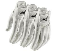 Tour Performance Golf Glove - 3 Pack | Includes Genuine Mizuno Gloves | Men’s Left Hand, Large, White