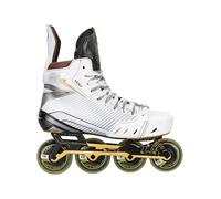 TOUR Roller Hockey Ice Skates Volt Spitfire (White/Gold, 9.5 = EU 45)