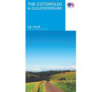 Tour The Cotswolds & Gloucestershire (OS Tour Map)