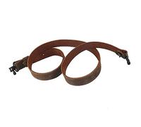 Tourbn 3mm Genuine Leather Rifle Sling European Style Shotgun Strap (with Swivels)