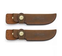 Tourbn Brown Leather Hunting Knife Sheath Cover Snap Hunter Knives Holder Case (Pack of 2pcs)