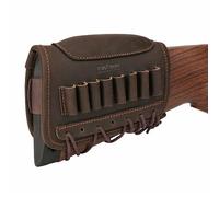 Tourbn Genuine Leather Rifle Buttstock Ammo Pouch Adjustable Cheek Rest Right Handed