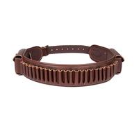 TOURBON 410 Gauge Shotgun Shell Holder PU and Leather Cartridge Belt 25 Rounds Ammo Bandolier