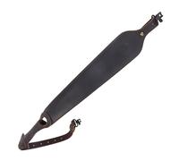 TOURBON Genuine Leather Rifle Sling Durable Gun Carry Strap Adjustable Shotgun Belt with Swivels Hunting Shooting