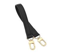 TOURDREAM Genuine Leather Plain Strap for Neonoe Hnalde Strap Bucket Bag Handbag Top Handle (14.5 Inch - 37 cm, Black)