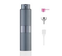 Toureal 20ml Travel Perfume Atomiser Refillable - Mini Aftershave Spray Bottle - Small Glass Fragrance Atomizer for Women - Portable Empty Cologne Refill Pump Dispenser for Men Grey