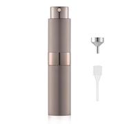 Toureal 8ml Travel Perfume Atomiser Refillable - Mini Aftershave Spray Bottle - Small Glass Fragrance Atomizer for Women - Portable Empty Cologne Refill Pump Dispenser for Men Brown