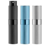 Toureal Travel Perfume Atomiser Refillable, 3Pcs Pinstripe Spray Bottle