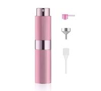 Toureal Travel Perfume Atomiser Refillable - Mini Aftershave Spray Bottle-Portable Empty Cologne Refill Pump Dispenser for Men - Small Glass Fragrance Atomizer for Women Pink