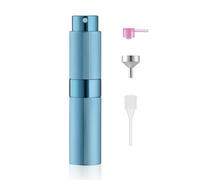 Toureal Travel Perfume Atomiser Refillable - Mini Aftershave Spray Bottle-Portable Empty Cologne Refill Pump Dispenser for Men - Small Glass Fragrance Atomizer for Women Blue