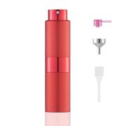 Toureal Travel Perfume Atomiser Refillable - Mini Aftershave Spray Bottle - Small Glass Fragrance Atomizer for Women - Portable Empty Cologne Refill Pump Dispenser for Men (Red)