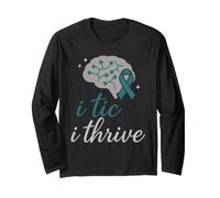 Tourette Awareness TS Warrior Tic Disorder Neurodivergent Long Sleeve T-Shirt