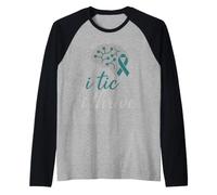 Tourette Awareness TS Warrior Tic Disorder Neurodivergent Raglan Baseball Tee