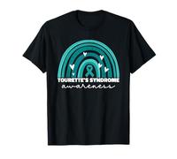 Tourette Syndrome Awareness For Women Mom Tourette's Teal T-Shirt