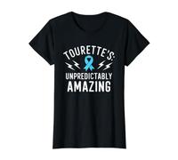 Tourette Syndrome Awareness Neurodiverse Neurodiversity Value Graphic T-Shirt, Women, Black, M
