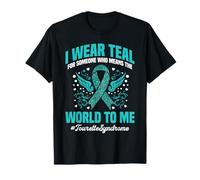 Tourette Syndrome Awareness Teal World To Me Tourettes T-Shirt