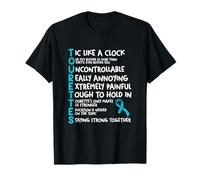 Tourettes Meaning Teal Ribbon Tourette Syndrome Awareness T-Shirt