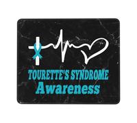Tourettes Syndrome Awareness Mouse Mat Rubber Base Mousepad Soft Mouse Pads For Pc Computer Office 25X30Cm