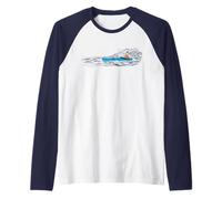 Touring Sea Kayak Graphic Raglan Baseball Tee