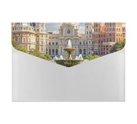 Tourism City File Folder, Waterproof Expanding File Folder with 6 Pockets, Durable PP Document Organizer for Office, Home