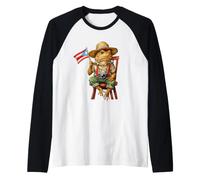 Tourist Coqui Frog Puerto Rico Flag Taino Boricua Hispanic Raglan Baseball Tee