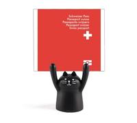 Tourist Country Switzerland Unique Flag Memorial Memo Holder Cartoon Black Cat Stand Decoration