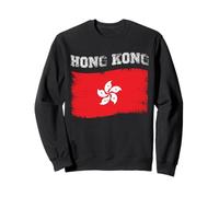 Tourist Holiday Destination Hong Kong Flag Sweatshirt