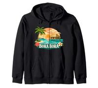 Tourist Honeymoon Bora Bora Tropical Vacation Tee Cruise Zip Hoodie
