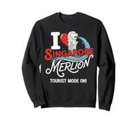 Tourist Mode On Singapore Merlion Southeast Asia Souvenir Sweatshirt