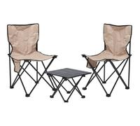 TOURIST SET FOLDABLE 3IN1 TABLE AND 2 CHAIRS REDCLIFFS BEIGE