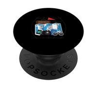 Tourist Spirit Day Costume Camera Passport Travel Tour Guide PopSockets Adhesive PopGrip