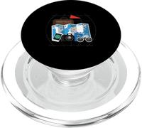 Tourist Spirit Day Costume Camera Passport Travel Tour Guide PopSockets PopGrip for MagSafe