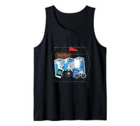 Tourist Spirit Day Costume Camera Passport Travel Tour Guide Tank Top