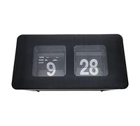 TourKing Flip Clock Classic Retro Vintage Clock Digital Flip Down Clock Digital Number Alarm Clock Desk Clock Shelf Clock for Office Home Decoration (Black)